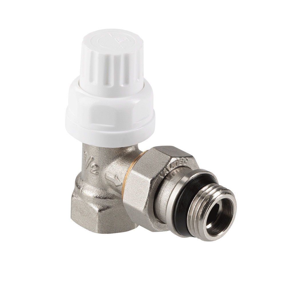 Клапан радиаторный угловой с дополнительным уплотнением VT.031.NR