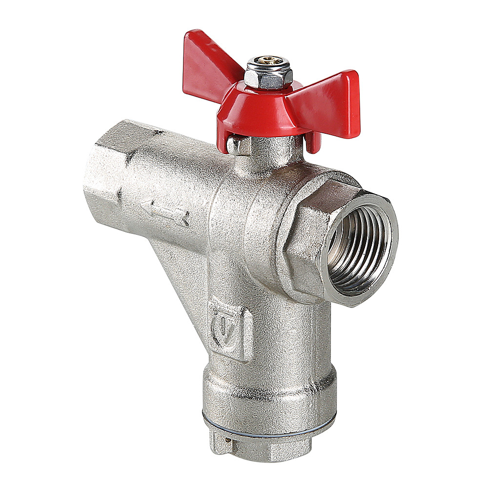 Кран шаровой со встроенным прямым фильтром VT.294.N