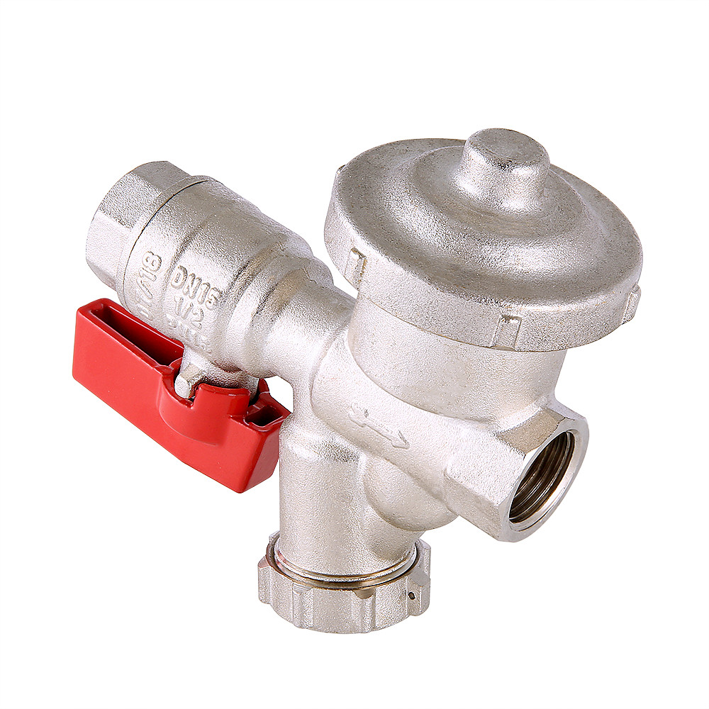 Кран шаровой со встроенным фильтром и редуктором давления (КФРД), универсальный VT.300.N