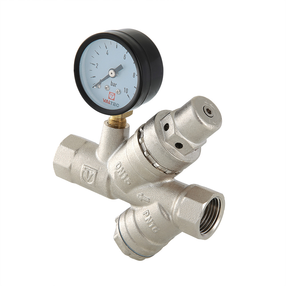 Подпиточный клапан с фильтром и манометром VT.515.N