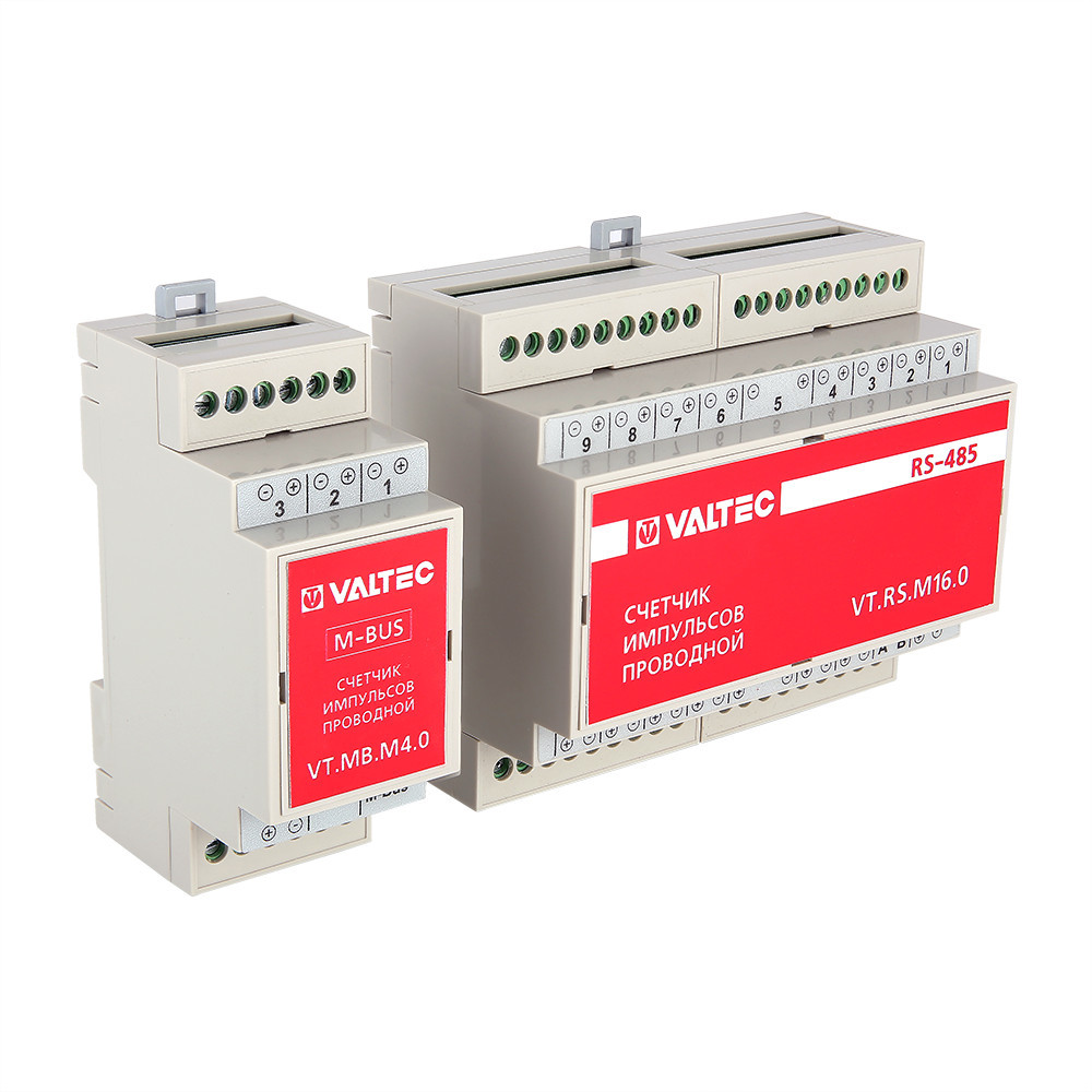 Счетчик импульсов проводной универсальный c выходом RS-485 VT.SIPU.RS