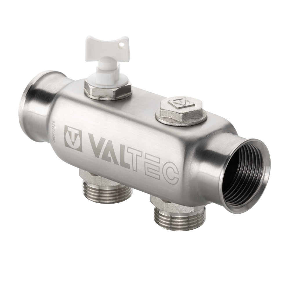 Коллектор из нержавеющей стали с межосевым расстоянием выходов 50 мм VTc.505.SS