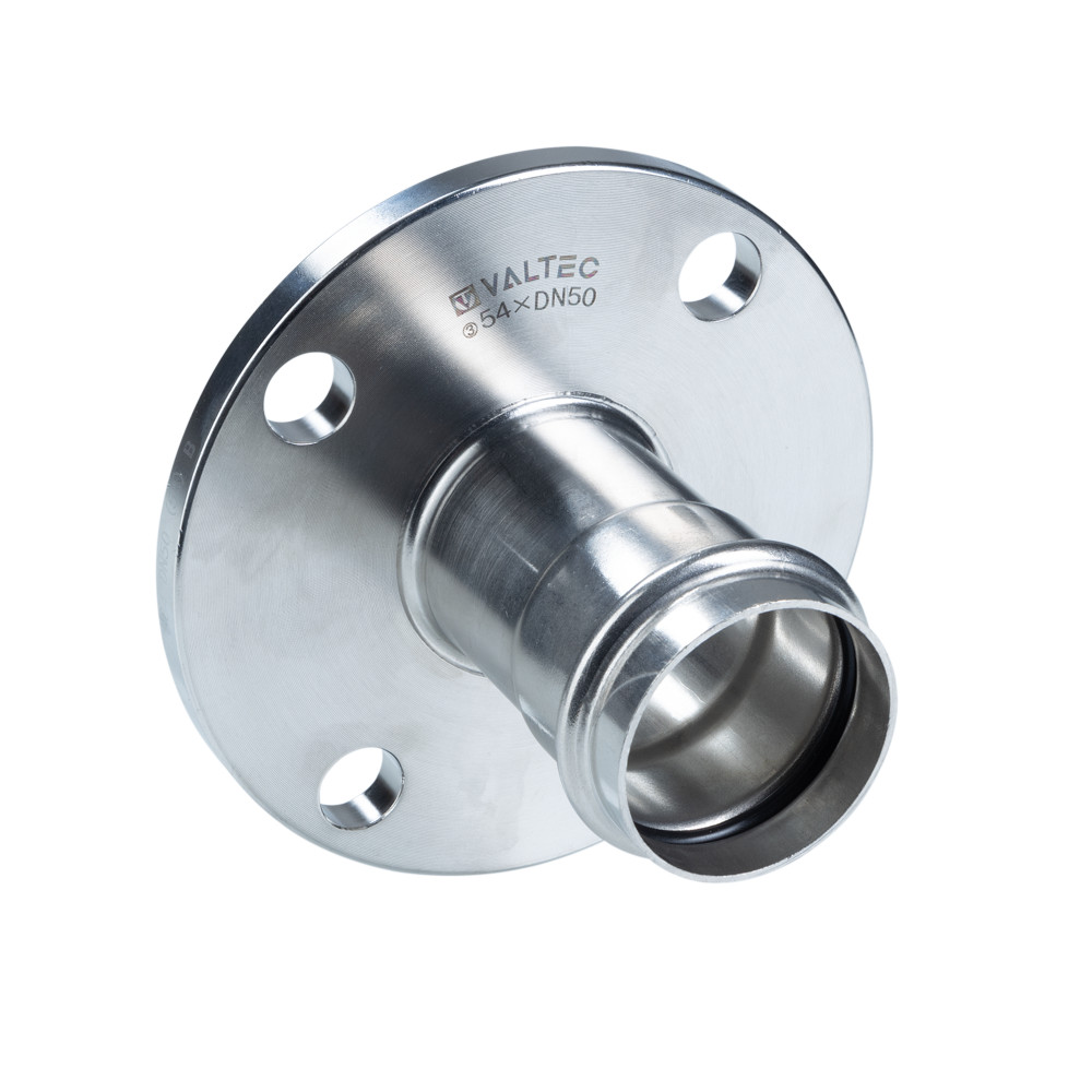 Соединитель с переходом на фланец нержавеющая  сталь VTi.980.I