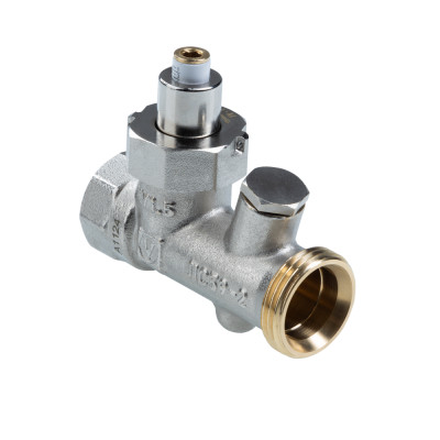 Клапан запорно-регулирующий с выходом под датчик температуры  VT.062.NE