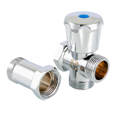 Вентиль-тройник с удлинителем для подключения сантехнических приборов VT.230.N