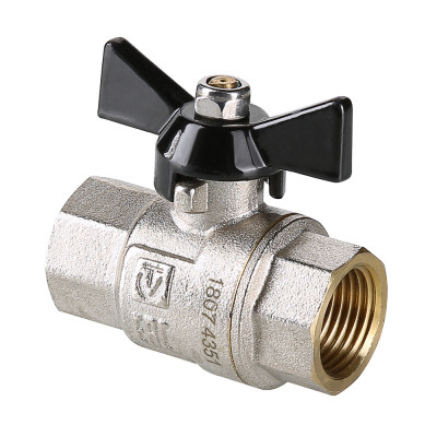 Кран шаровой VALTEC PERFECT с ручкой-бабочкой и внутренней резьбой VT.317.N