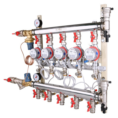 Узел этажный для поквартирного учета тепловой энергии с автоматическим регулятором перепада давлений VT.GPA
