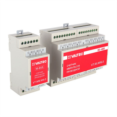 Счетчик импульсов проводной универсальный c выходом RS-485 VT.SIPU.RS