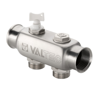 Коллектор из нержавеющей стали с межосевым расстоянием выходов 50 мм VTc.505.SS