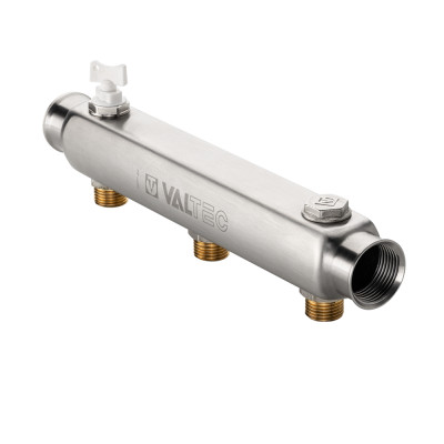 Коллектор из нержавеющей стали с межосевым расстоянием выходов 100 мм VTc.510.SS