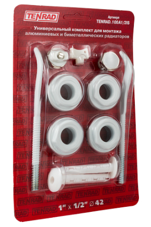 Комплект для монтажа радиаторов с двумя кронштейнами, 3/4